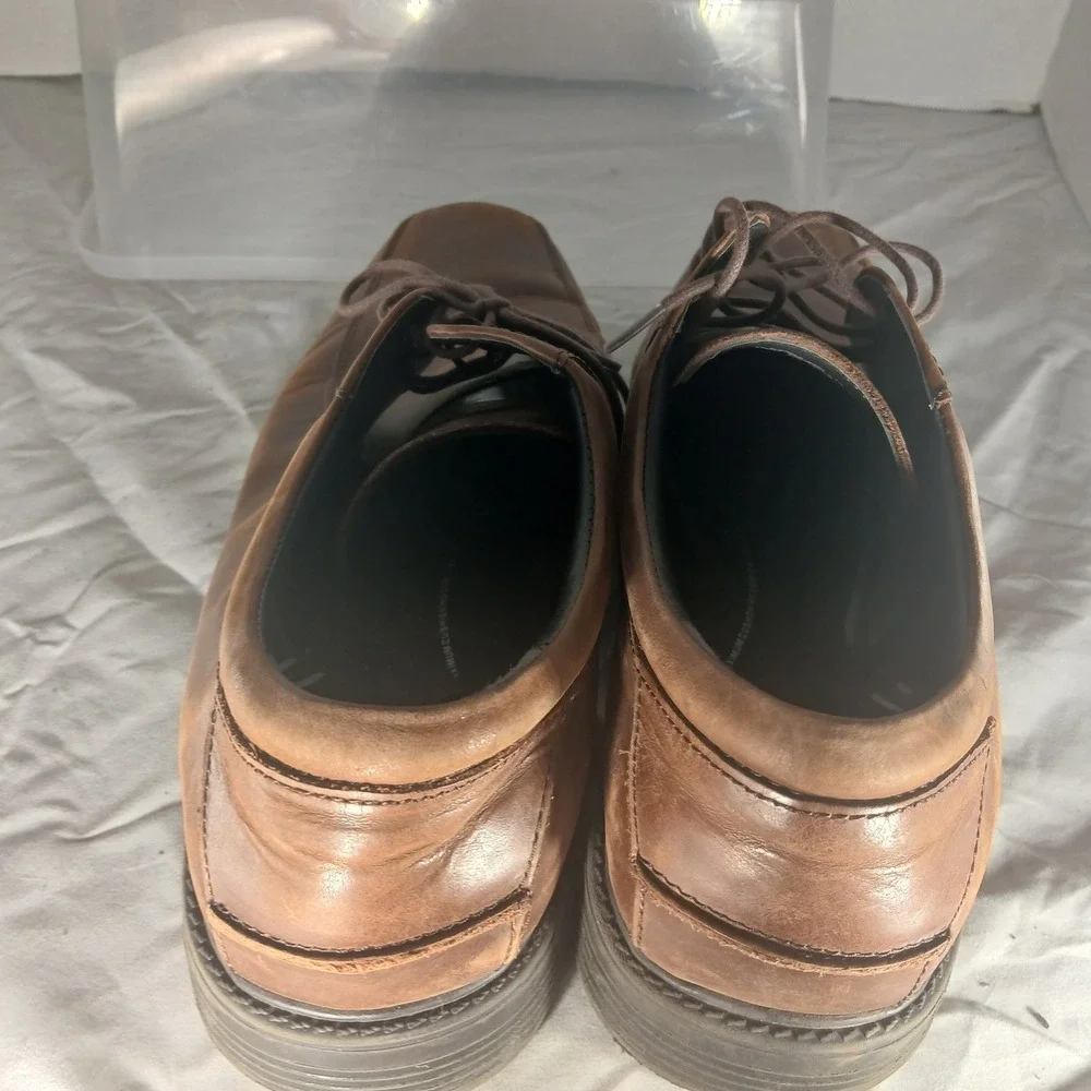 Nunn Bush Mens Brown Leather Lace Up Dress Shoes Size 12 M 83364‎ 200